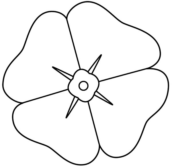 Dibujo para colorear: Amapola (Naturaleza y Estaciones) #162484 - Dibujos para Colorear e Imprimir Gratis