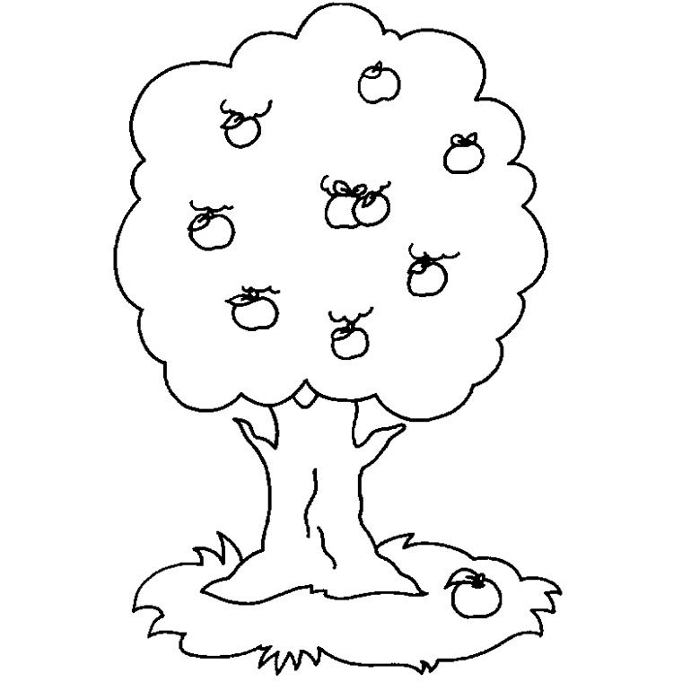Dibujo para colorear: Árbol (Naturaleza y Estaciones) #154674 - Dibujos para Colorear e Imprimir Gratis