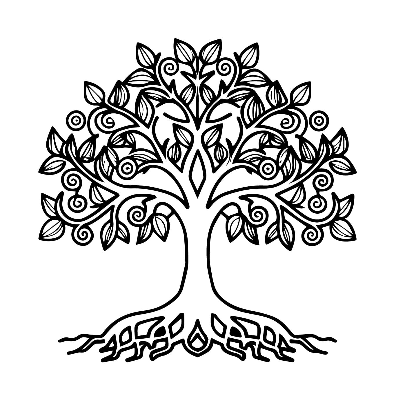 Dibujo gratuito Árbol de la Vida #214139 de la coleccion Naturaleza y Estaciones para imprimir