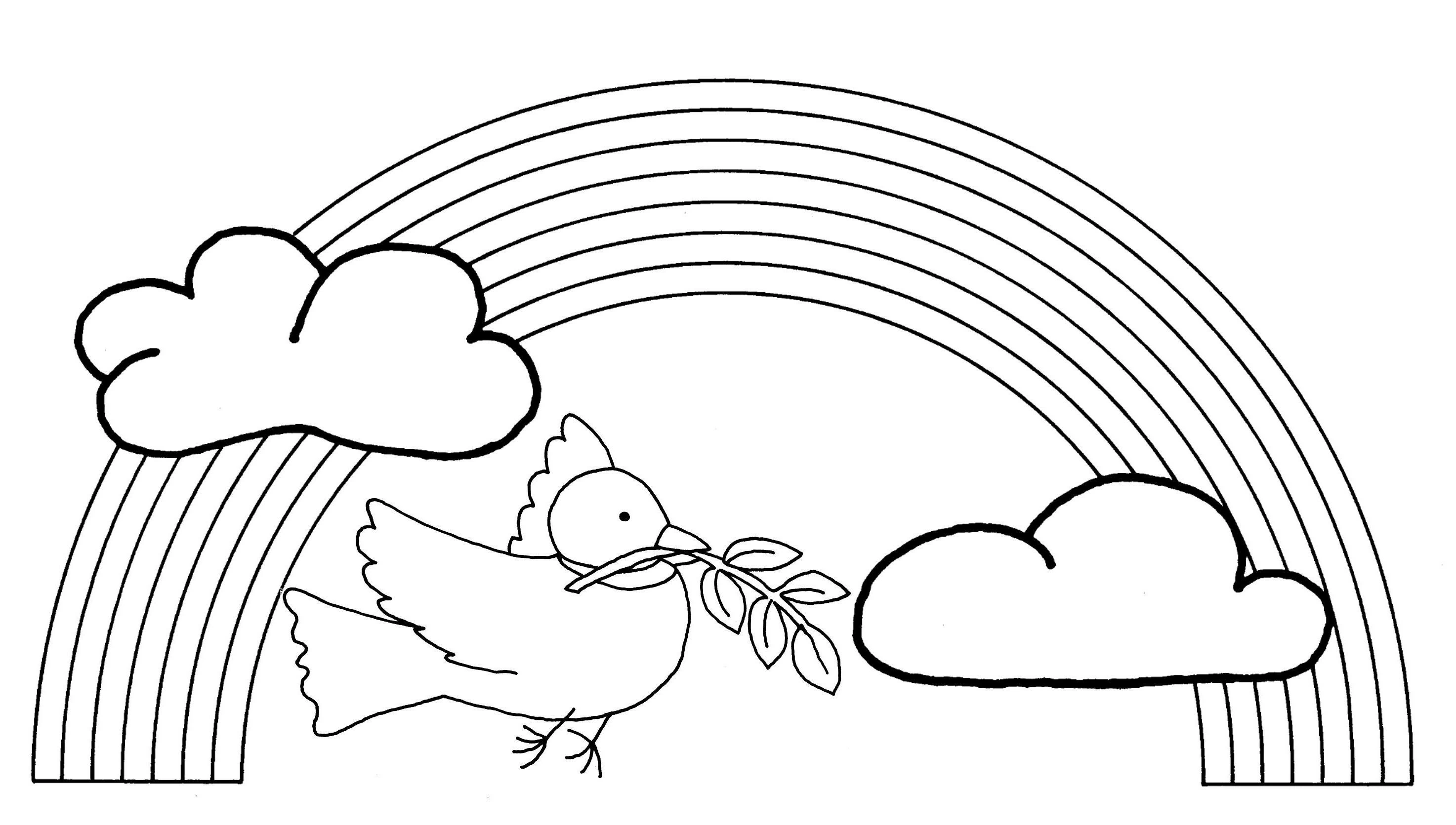 Dibujo gratuito Arcoíris #155285 de la coleccion Naturaleza y Estaciones para imprimir