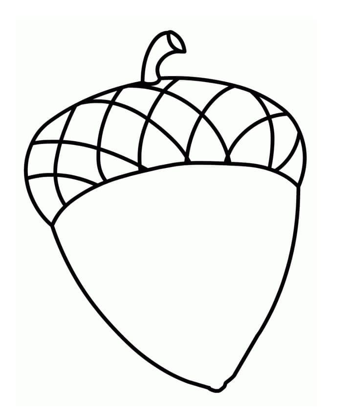 Dibujo gratuito Bellota #218497 de la coleccion Naturaleza y Estaciones para imprimir