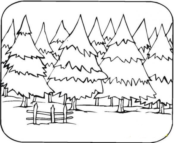Dibujo gratuito Bosque #157012 de la coleccion Naturaleza y Estaciones para imprimir Dibujo gratuito Bosque #157012 de la coleccion Naturaleza y Estaciones para imprimir