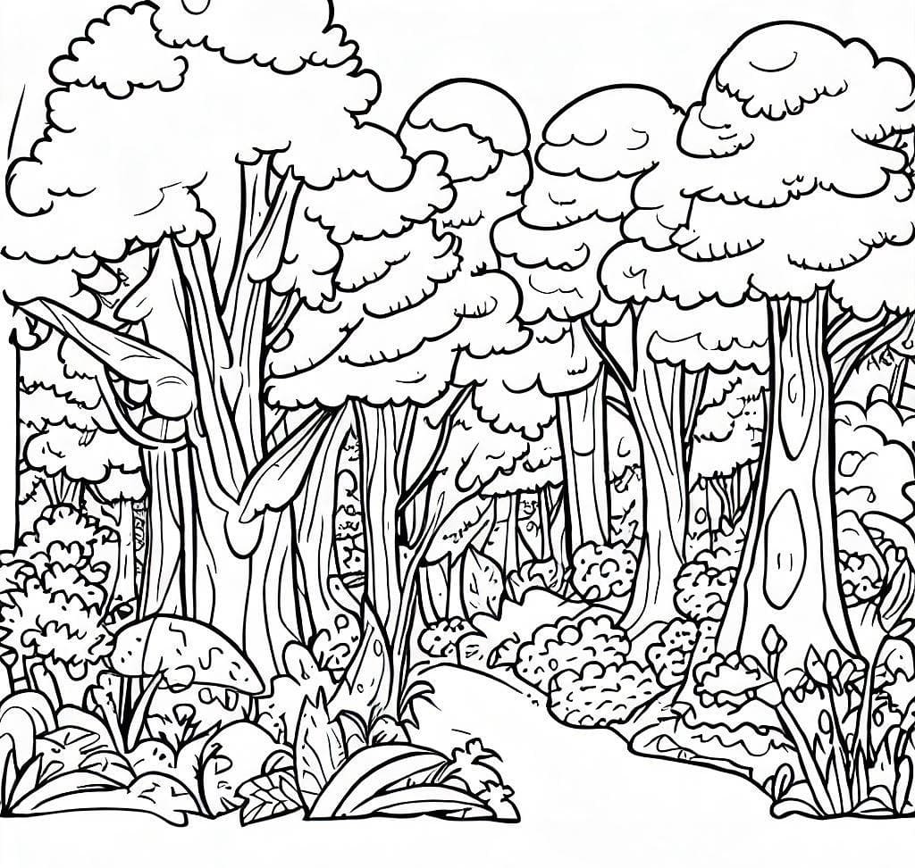 Dibujo gratuito Bosque #191231 de la coleccion Naturaleza y Estaciones para imprimir Dibujo gratuito Bosque #191231 de la coleccion Naturaleza y Estaciones para imprimir