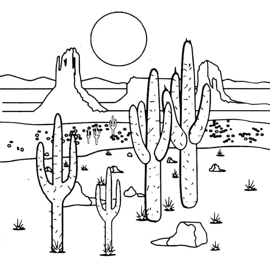 Dibujo gratuito Cactus #170824 de la coleccion Naturaleza y Estaciones para imprimir