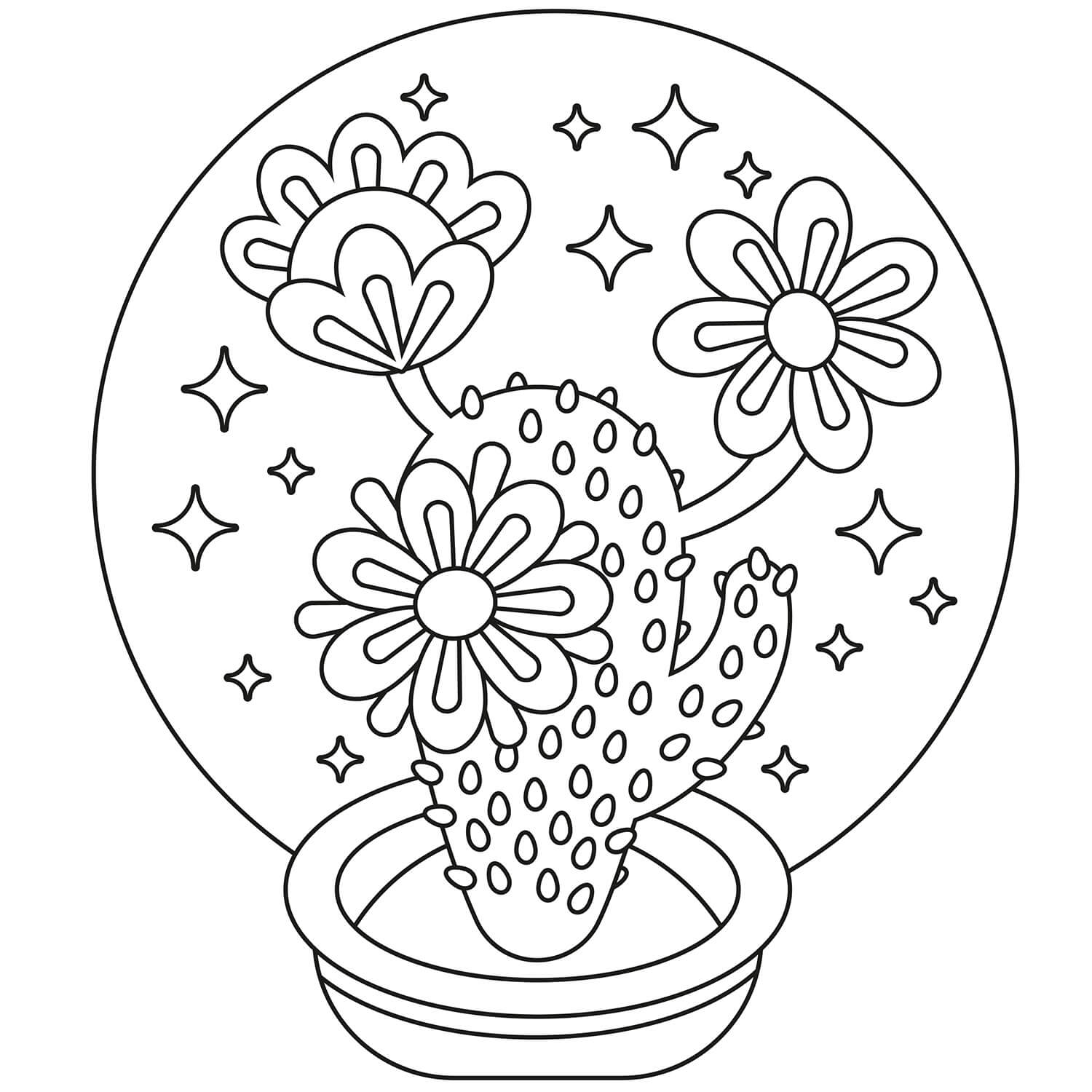Dibujo gratuito Cactus #170828 de la coleccion Naturaleza y Estaciones para imprimir