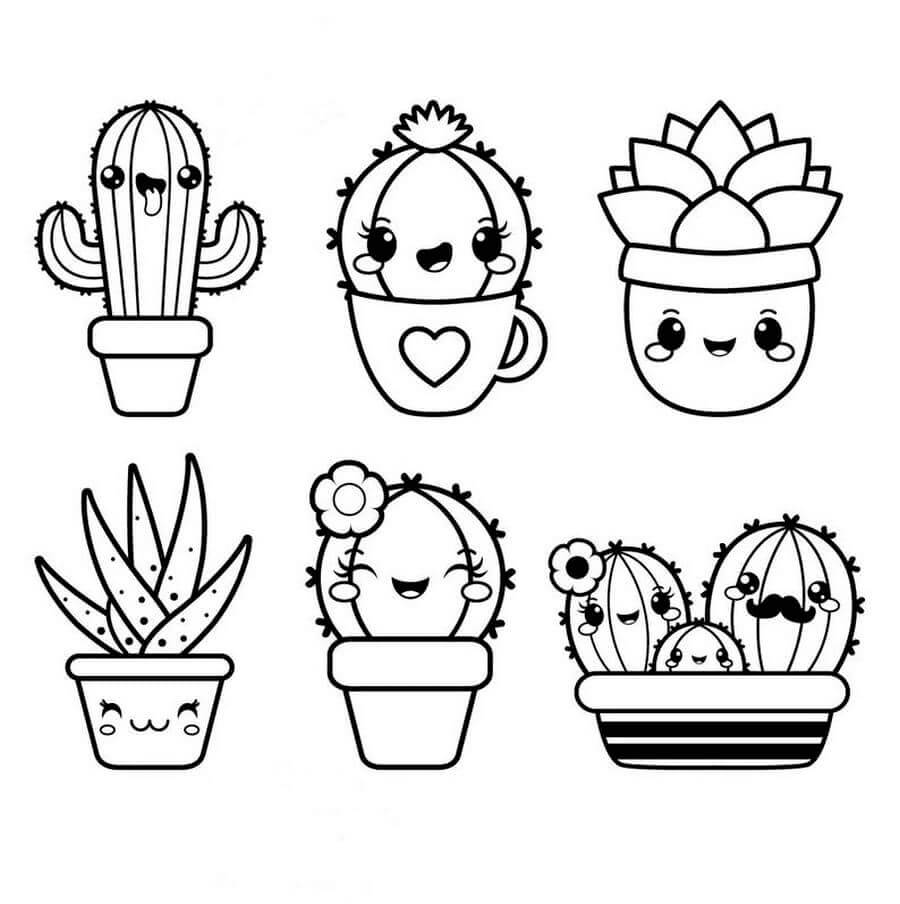 Dibujo gratuito Cactus #170854 de la coleccion Naturaleza y Estaciones para imprimir