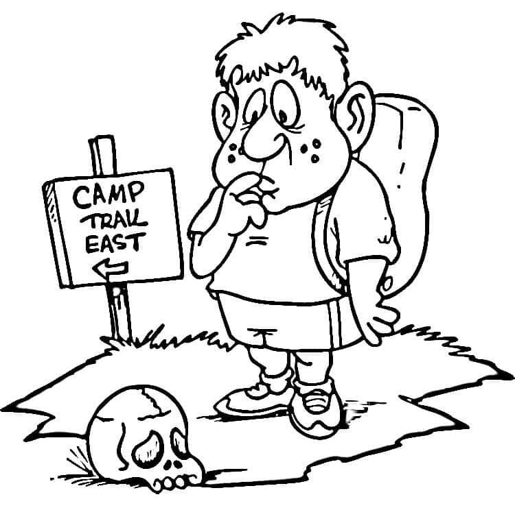 Dibujo para colorear: Camping (Naturaleza y Estaciones) #207381 - Dibujos para Colorear e Imprimir Gratis