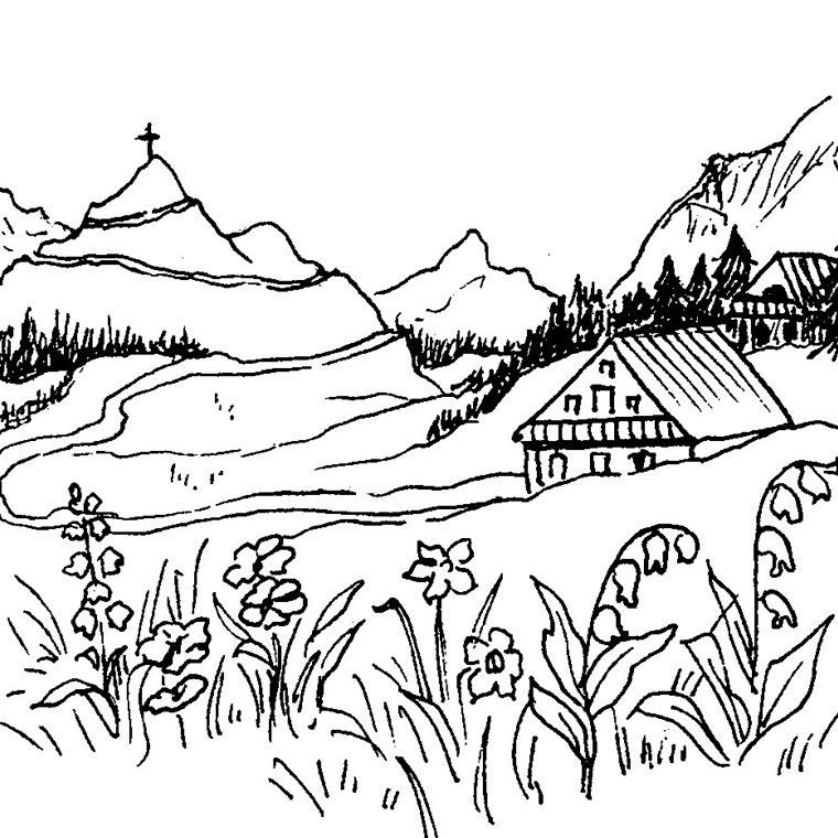 Dibujo gratuito Campo #165463 de la coleccion Naturaleza y Estaciones para imprimir