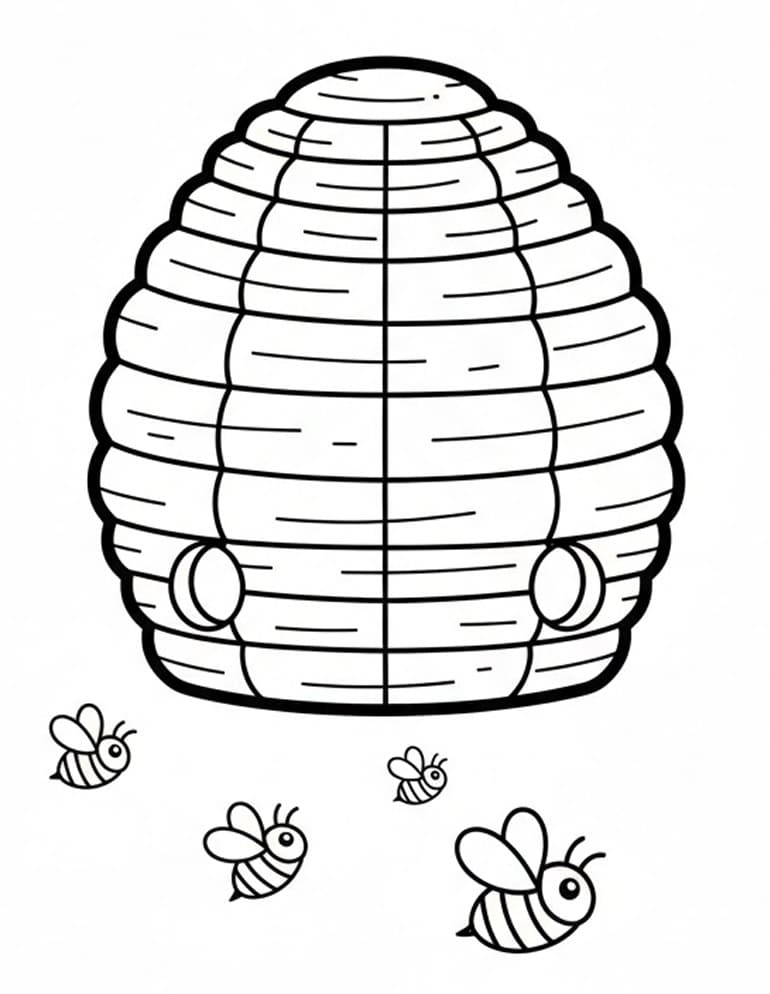 Dibujo gratuito Colmena #221613 de la coleccion Naturaleza y Estaciones para imprimir Dibujo gratuito Colmena #221613 de la coleccion Naturaleza y Estaciones para imprimir