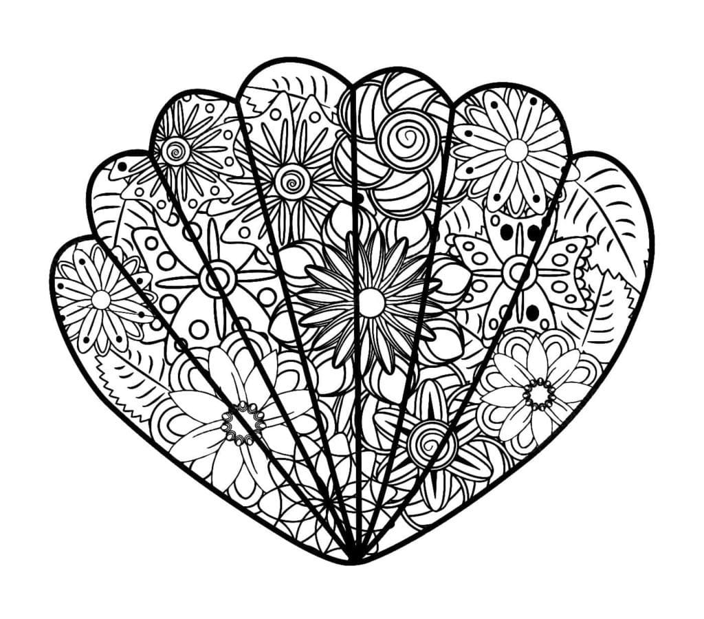 Dibujo gratuito Concha #185430 de la coleccion Naturaleza y Estaciones para imprimir