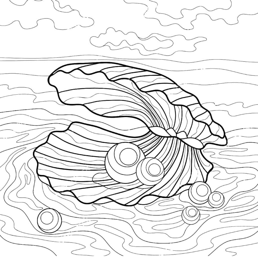 Dibujo gratuito Concha #185443 de la coleccion Naturaleza y Estaciones para imprimir