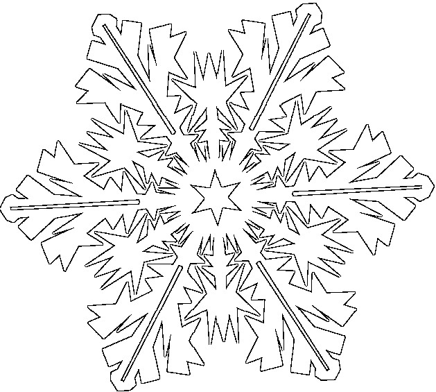 Dibujo para colorear: Copo de Nieve (Naturaleza y Estaciones) #160458 - Dibujos para Colorear e Imprimir Gratis