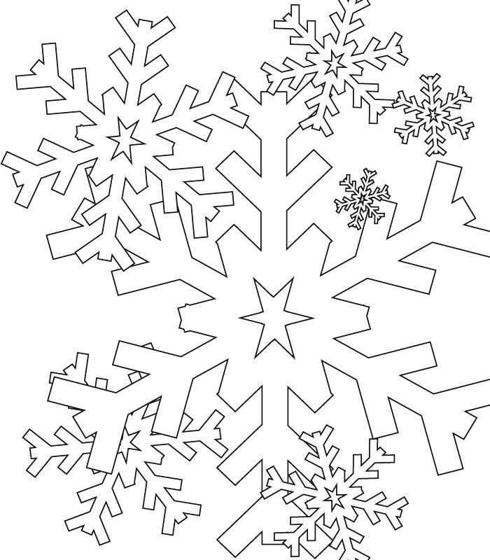 Dibujo para colorear: Copo de Nieve (Naturaleza y Estaciones) #160462 - Dibujos para Colorear e Imprimir Gratis