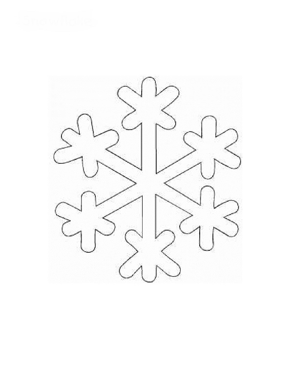 Dibujo para colorear: Copo de Nieve (Naturaleza y Estaciones) #160471 - Dibujos para Colorear e Imprimir Gratis