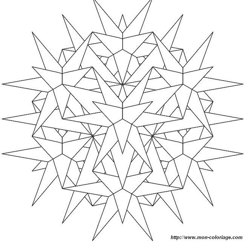 Dibujo para colorear: Copo de Nieve (Naturaleza y Estaciones) #160472 - Dibujos para Colorear e Imprimir Gratis