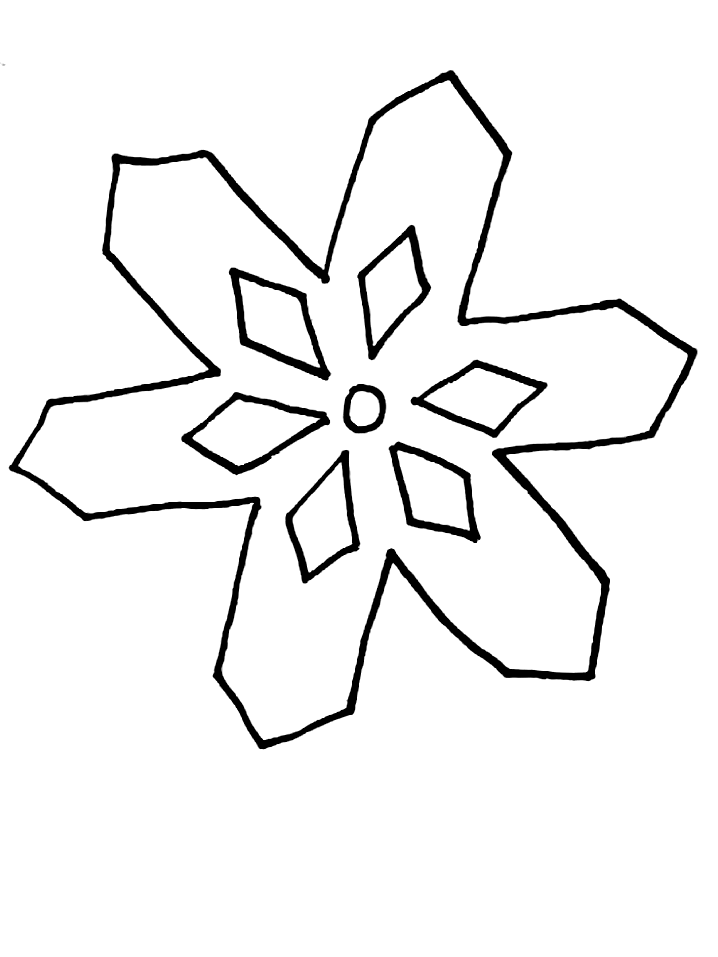 Dibujo para colorear: Copo de Nieve (Naturaleza y Estaciones) #160479 - Dibujos para Colorear e Imprimir Gratis