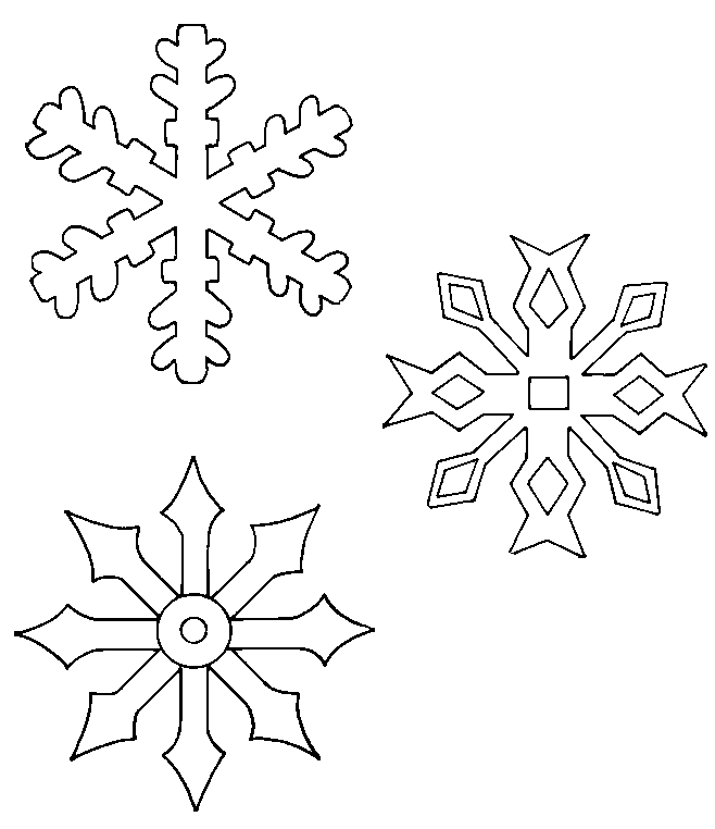 Dibujo para colorear: Copo de Nieve (Naturaleza y Estaciones) #160503 - Dibujos para Colorear e Imprimir Gratis