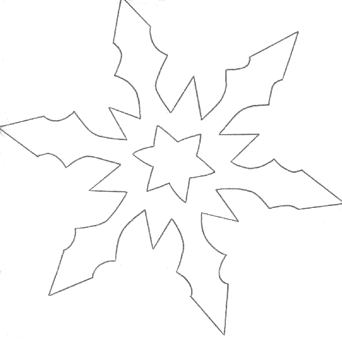 Dibujo para colorear: Copo de Nieve (Naturaleza y Estaciones) #160514 - Dibujos para Colorear e Imprimir Gratis