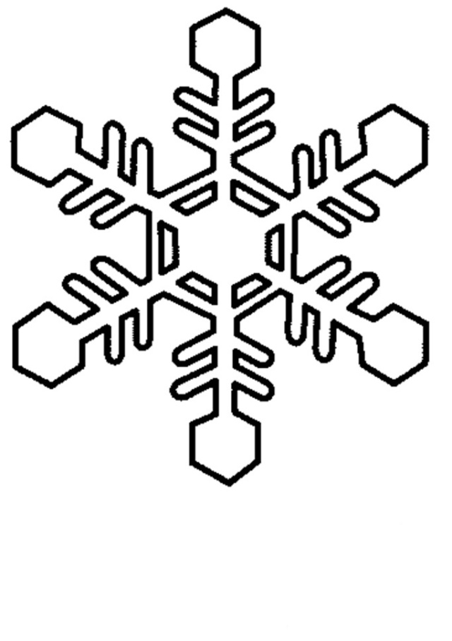 Dibujo para colorear: Copo de Nieve (Naturaleza y Estaciones) #160526 - Dibujos para Colorear e Imprimir Gratis