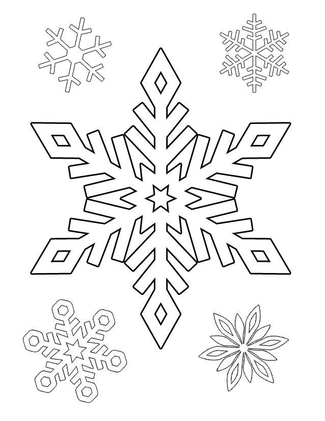 Dibujo para colorear: Copo de Nieve (Naturaleza y Estaciones) #160572 - Dibujos para Colorear e Imprimir Gratis