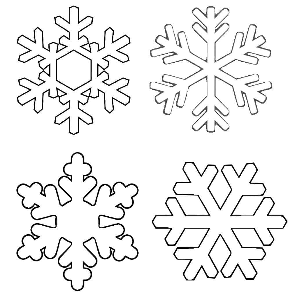 Dibujo gratuito Copo de Nieve #190297 de la coleccion Naturaleza y Estaciones para imprimir