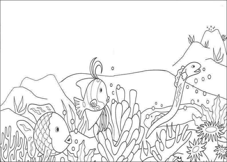 Dibujo para colorear: Coral (Naturaleza y Estaciones) #162795 - Dibujos para Colorear e Imprimir Gratis