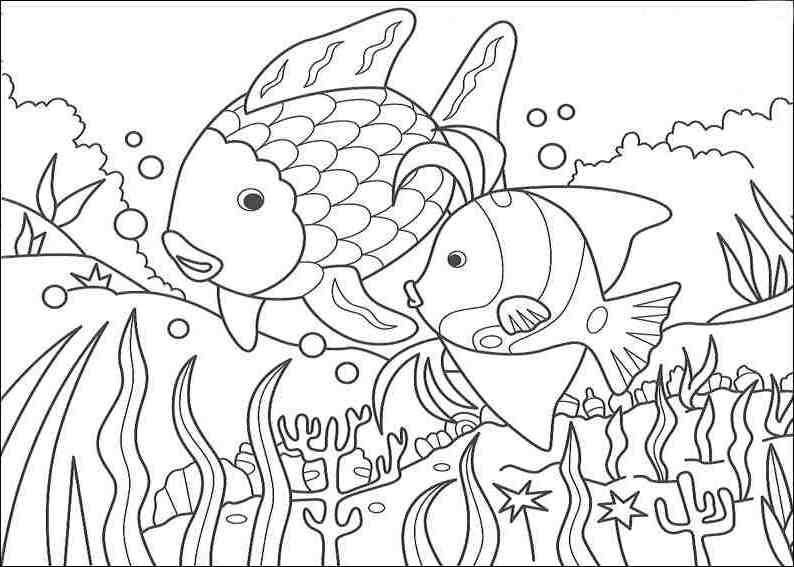 Dibujo para colorear: Coral (Naturaleza y Estaciones) #162801 - Dibujos para Colorear e Imprimir Gratis