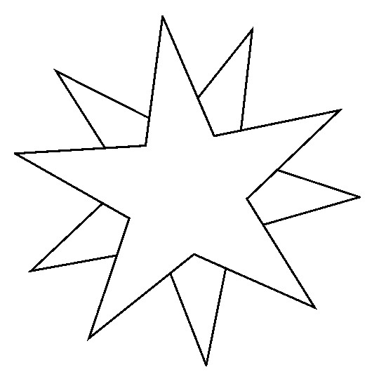 Dibujo para colorear: Estrellas (Naturaleza y Estaciones) #155896 - Dibujos para Colorear e Imprimir Gratis