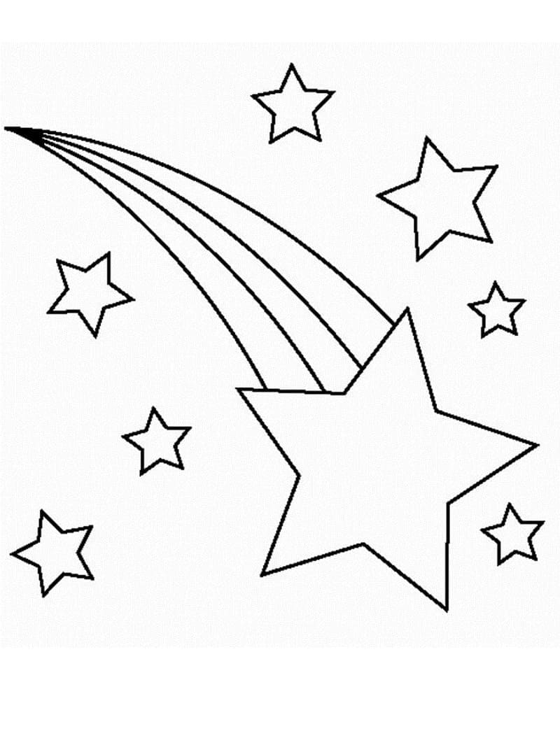 Dibujo gratuito Estrellas #177529 de la coleccion Naturaleza y Estaciones para imprimir