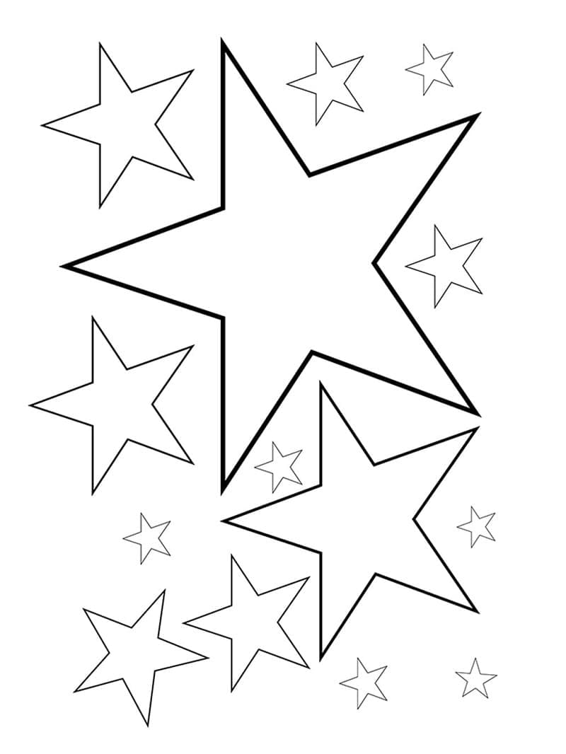 Dibujo gratuito Estrellas #177548 de la coleccion Naturaleza y Estaciones para imprimir