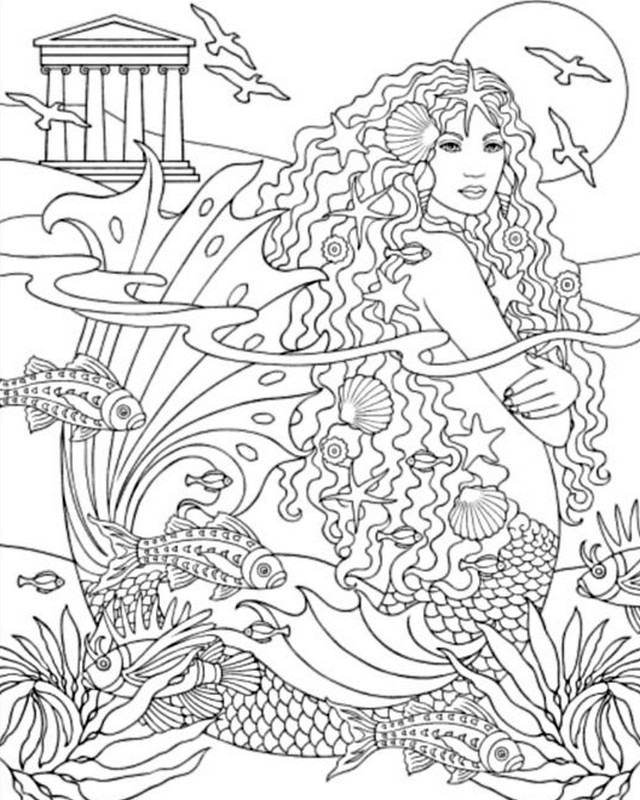 Dibujo para colorear: Fondo Marino (Naturaleza y Estaciones) #160179 - Dibujos para Colorear e Imprimir Gratis