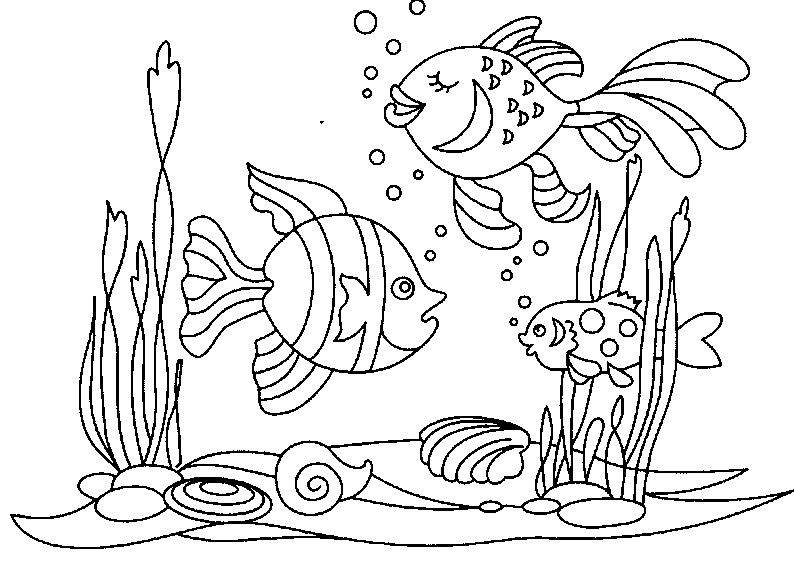 Dibujo gratuito Fondo Marino #160264 de la coleccion Naturaleza y Estaciones para imprimir