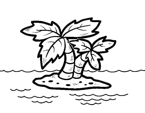 Dibujo gratuito Isla #201006 de la coleccion Naturaleza y Estaciones para imprimir