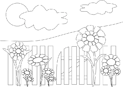 Dibujo gratuito Jardín #166347 de la coleccion Naturaleza y Estaciones para imprimir