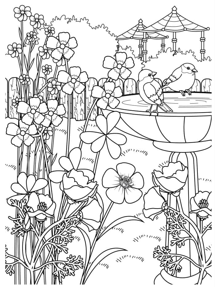 Dibujo gratuito Jardín #180053 de la coleccion Naturaleza y Estaciones para imprimir