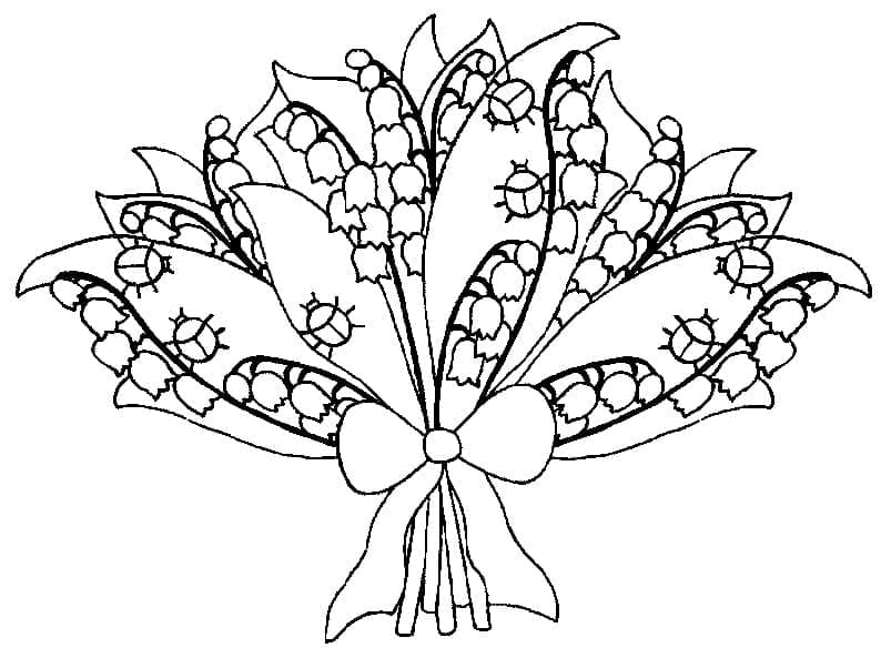 Dibujo gratuito Lirio del Valle #176409 de la coleccion Naturaleza y Estaciones para imprimir
