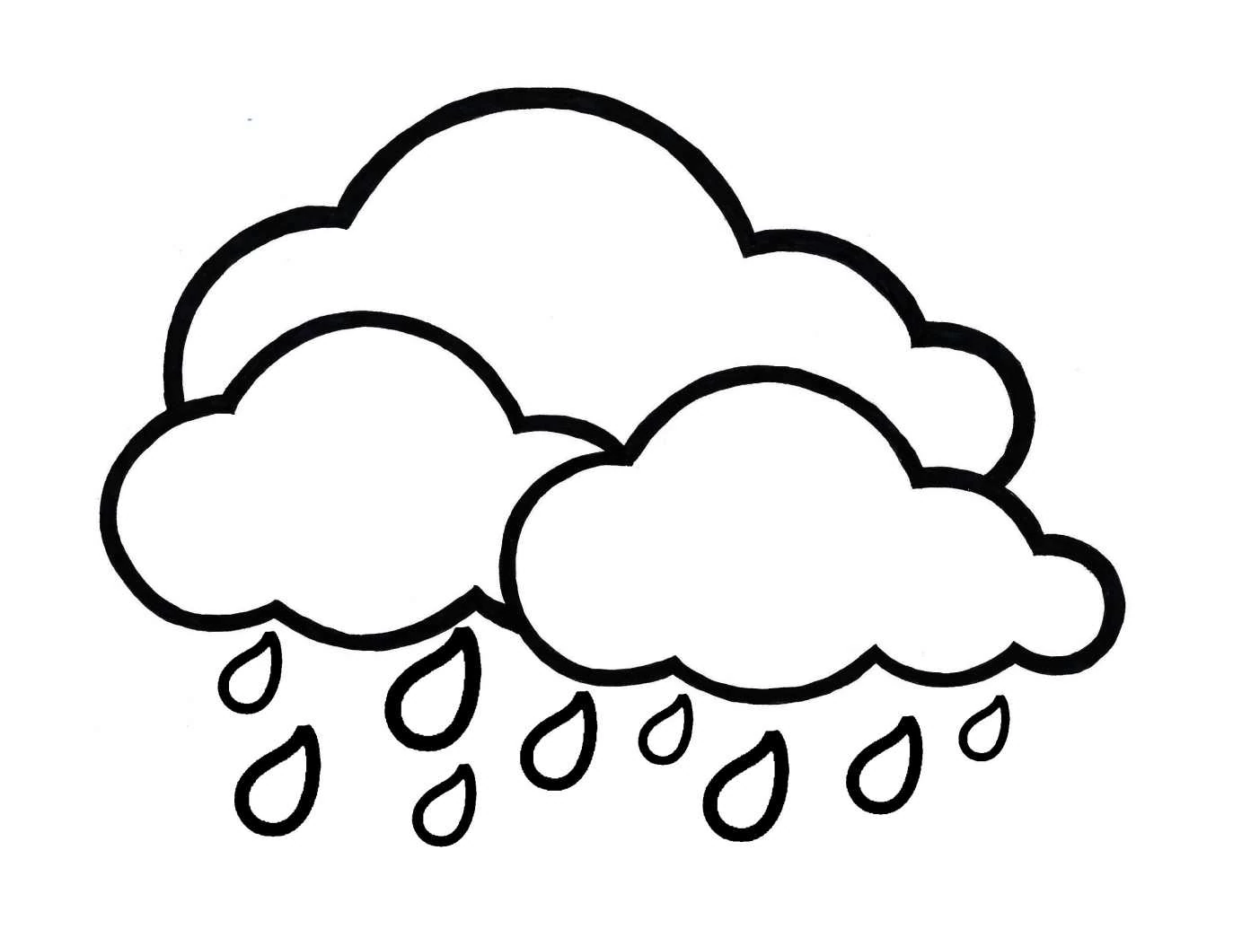 Dibujo gratuito Lluvia #158207 de la coleccion Naturaleza y Estaciones para imprimir