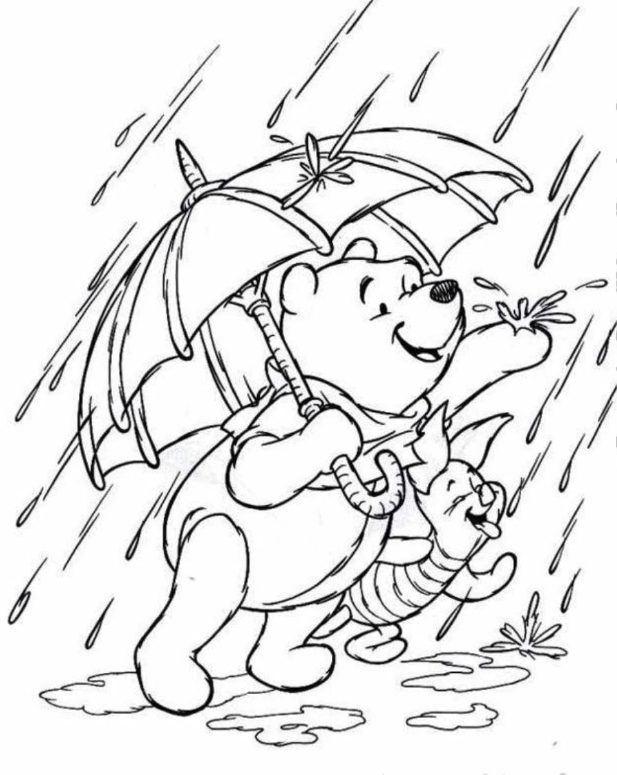 Dibujo para colorear: Lluvia (Naturaleza y Estaciones) #158223 - Dibujos para Colorear e Imprimir Gratis