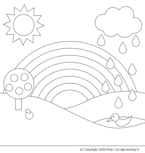 Dibujo gratuito Lluvia #158294 de la coleccion Naturaleza y Estaciones para imprimir