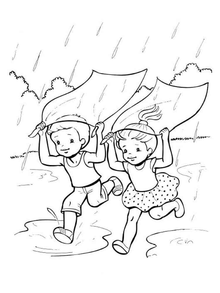 Dibujo gratuito Lluvia #193758 de la coleccion Naturaleza y Estaciones para imprimir