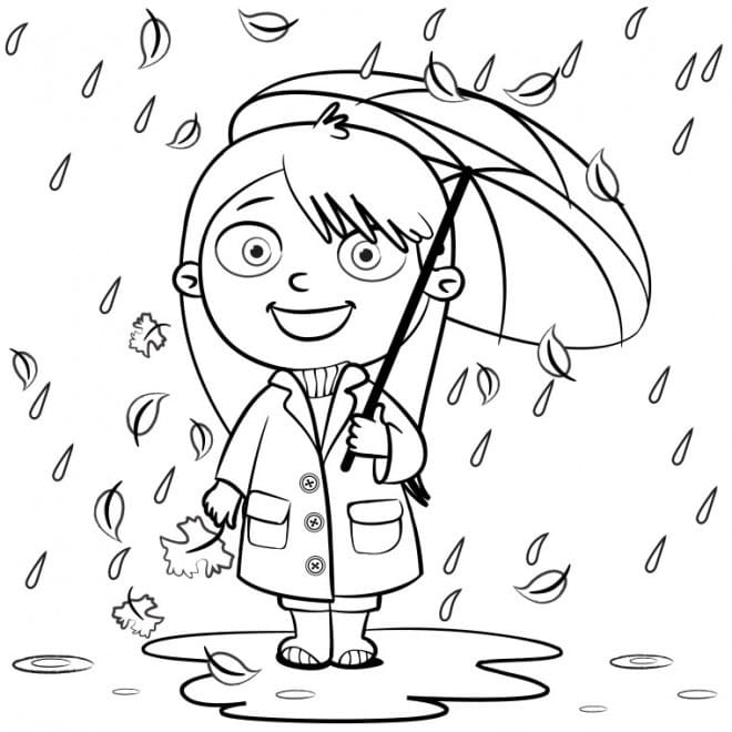 Dibujo gratuito Lluvia #193782 de la coleccion Naturaleza y Estaciones para imprimir
