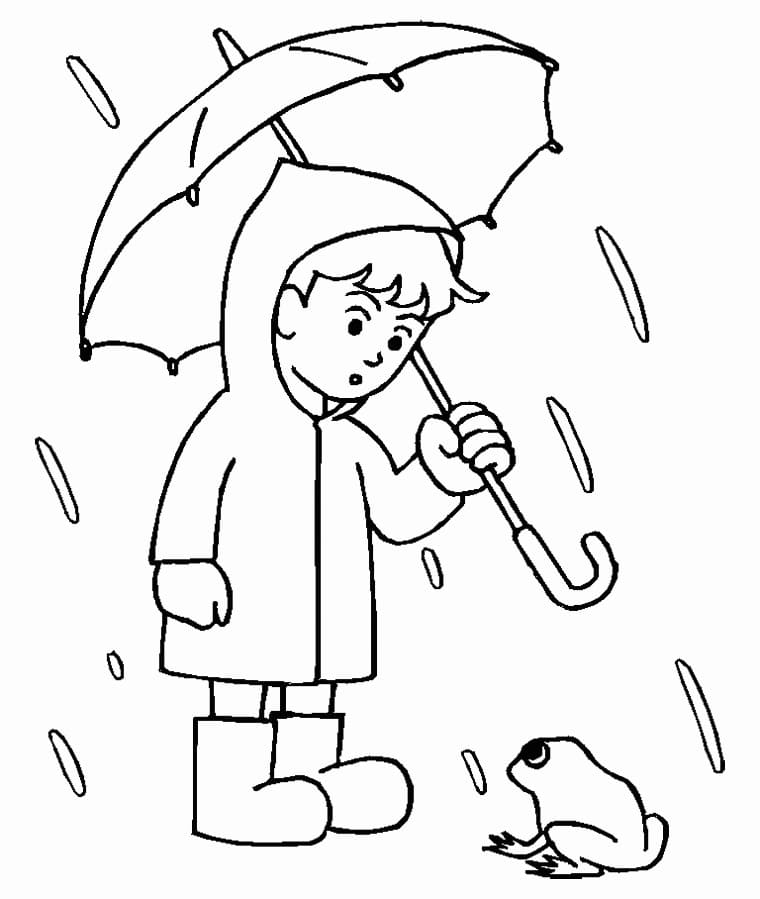 Dibujo gratuito Lluvia #193786 de la coleccion Naturaleza y Estaciones para imprimir
