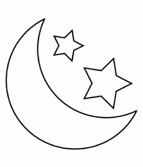 Dibujo gratuito Luna #155578 de la coleccion Naturaleza y Estaciones para imprimir