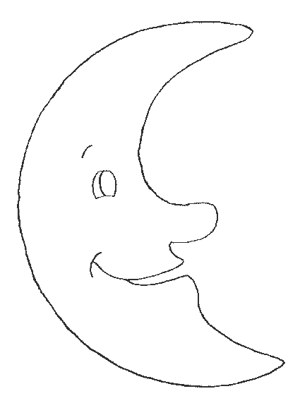 Dibujo gratuito Luna #155580 de la coleccion Naturaleza y Estaciones para imprimir