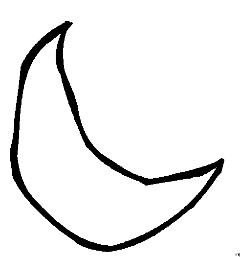 Dibujo gratuito Luna #155612 de la coleccion Naturaleza y Estaciones para imprimir