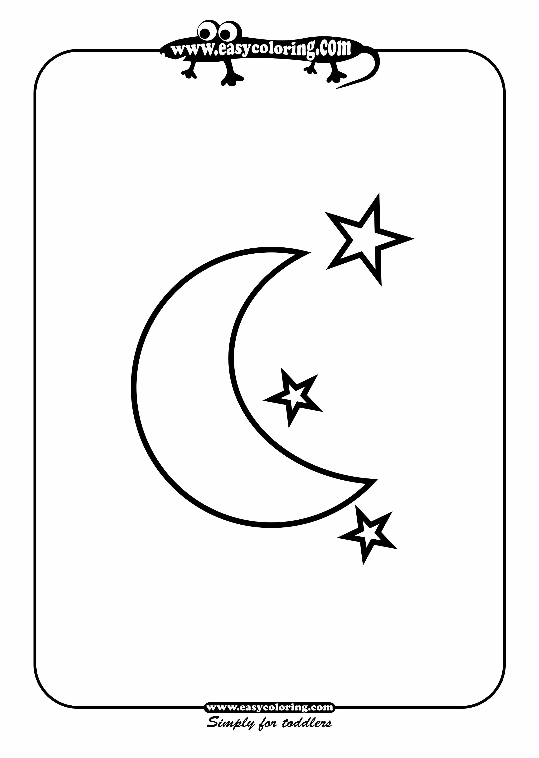Dibujo gratuito Luna #155759 de la coleccion Naturaleza y Estaciones para imprimir