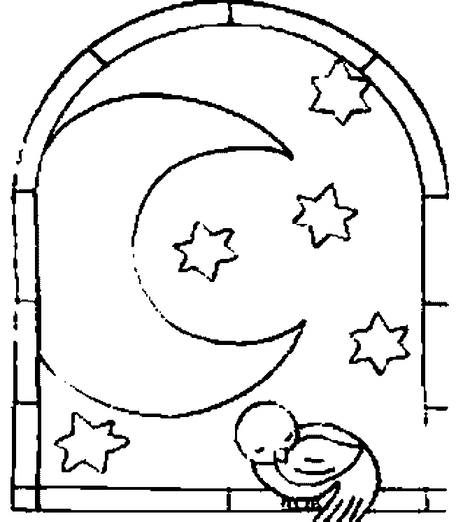 Dibujo gratuito Luna #155778 de la coleccion Naturaleza y Estaciones para imprimir