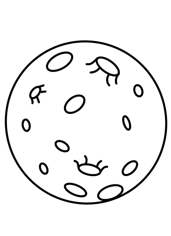 Dibujo gratuito Luna #188741 de la coleccion Naturaleza y Estaciones para imprimir