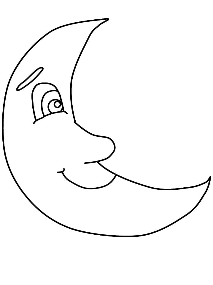 Dibujo gratuito Luna #188763 de la coleccion Naturaleza y Estaciones para imprimir Dibujo gratuito Luna #188763 de la coleccion Naturaleza y Estaciones para imprimir