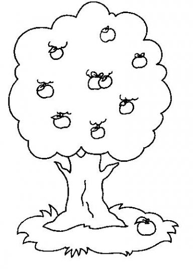 Dibujo gratuito Manzano #163450 de la coleccion Naturaleza y Estaciones para imprimir